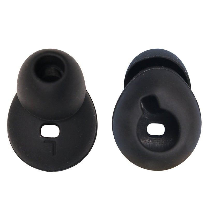 ALXCD Ear Tip for Gear Circle SM-R130, 4 Pairs Anti-Slip Durable Silicone Replacement Ear Tip Eargels, Fit for Samsung Gear Circle Bluetooth Earphone SM-R130 (4 Pair)[Black] - Image 2